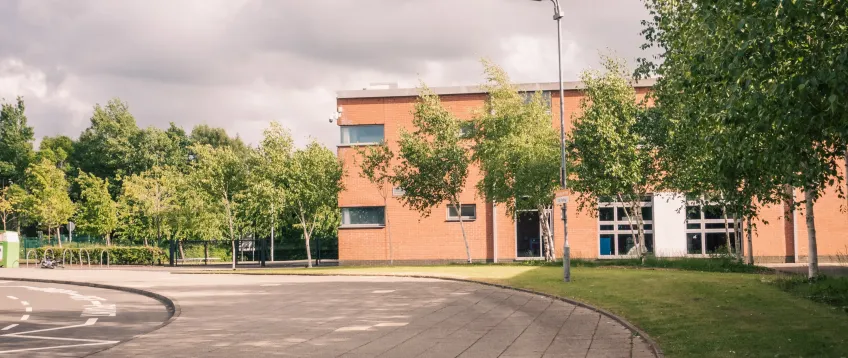 Exterior of Cochrane Castle Primary School in Johnstone