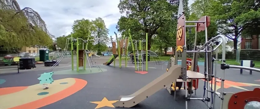 Play park at Brodie Park, Paisley