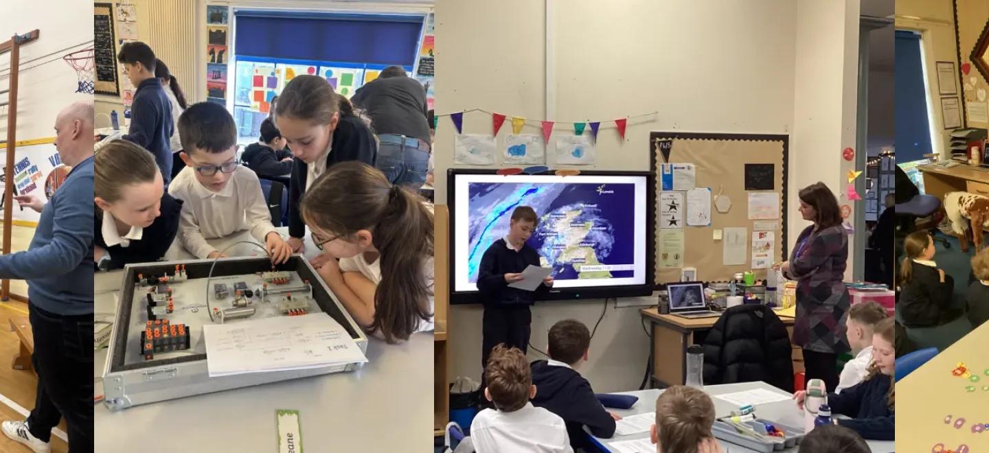 Pupils learn about workplace skills with adults from local businesses.